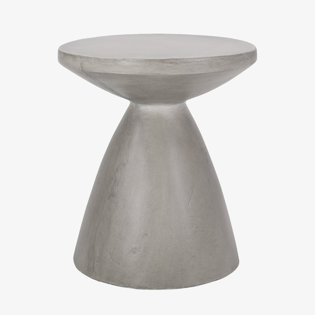Sayle 18" Stone/Concrete Outdoor Side Table